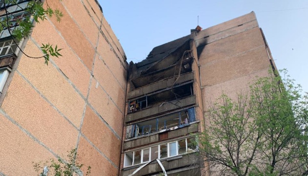 Russian drones hit Kramatorsk at night, damage houses, kindergarten, warehouses