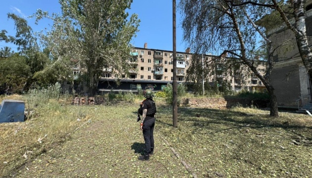 Les militaires russes attaquent Konstiantynivka avec des bombes et des drones, deux blessés