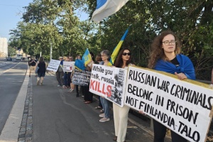 У Гельсінкі відбувся протест проти участі Росії у конференції Helsinki+50
