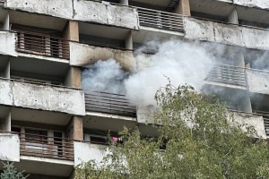 Six injured, including two children, as fire breaks out at Lviv hotel