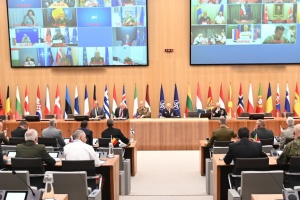 NATO military chiefs reaffirm support for just and lasting peace in Ukraine