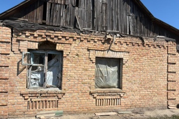 Russia strikes Nikopol district with artillery, FPV drones, causing damage