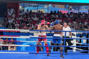 Le militaire ukrainien Roman Stcherbatyuk a remporté l'or aux Jeux mondiaux de kickboxing