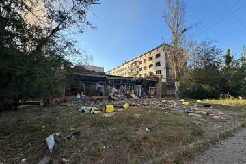 Les Russes ont bombardé Kostiantynivka, blessant un civil et endommageant une station de distribution de gaz