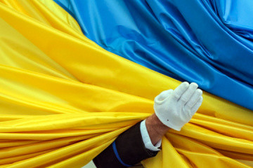 In Kyjiw finden unter Beteiligung ukrainischer Staatsführung Feierlichkeiten zum Tag der Nationalflagge statt