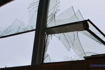 Le bureau du Conseil britannique en Ukraine endommagé lors des bombardements russes de Kyiv