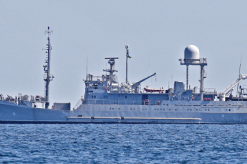 Russisches Militär versenkt ein ukrainisches Schiff