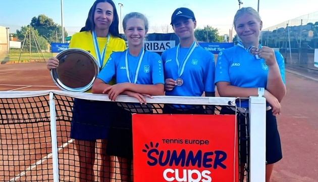 Тенісистки української збірної U12 - бронзові призерки Кубка Європи