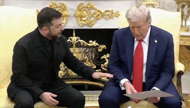 Зеленський у Білому домі передав листа Меланії Трамп від першої леді України