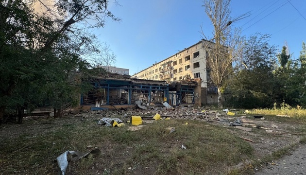 Les Russes ont bombardé Kostiantynivka, blessant un civil et endommageant une station de distribution de gaz