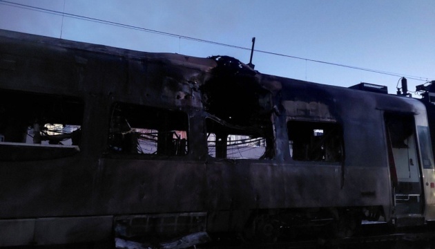 Russians attack Intercity+ train depot: one train severely damaged