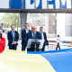 Тридцятиметровий прапор України розгорнули навпроти Європарламенту