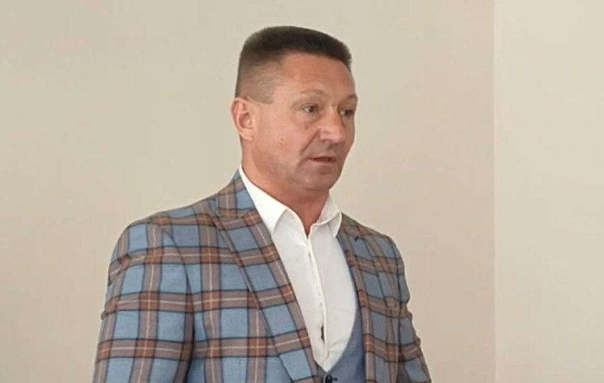 Олександр Дудка, колаборант, 20.10.2023. Фото: скріншот відео окупаційного телеканалу