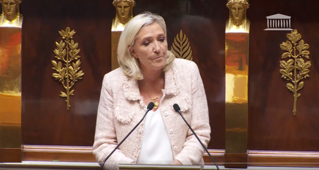 Скрнішот зі сторінки Marine Le Pen/Х