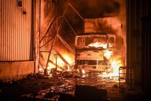Warehouses burn down in Odesa after Russian UAV attack