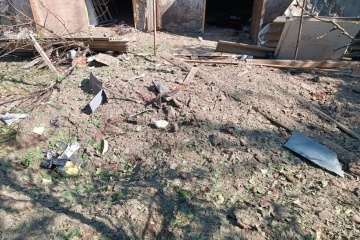 Russen töten mit einer Drohe eine 70- jährige Frau im Gebiet Tschernihiw