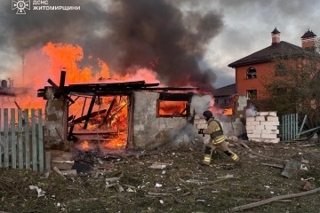ロシア軍攻撃でウクライナ中部ジトーミル州で死者１名、負傷者５名