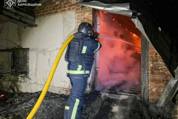 Dans la région de Kharkiv, un incendie s'est déclaré dans une entreprise agricole 
