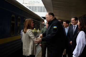 EU-Parlamentspräsidentin Metsola in Kyjiw eingetroffen