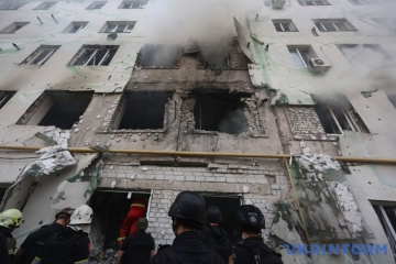 Building in Kharkiv hit by Shahed drones on August 18 declared beyond restoration