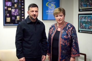 Selenskyj und Georgiewa erörtern Programme zur Unterstützung finanzieller Stabilität der Ukraine