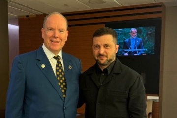 Selenskyj trifft Fürsten von Monaco und König von Spanien