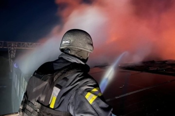 Region Tschernihiw unter Drohnenangriff, Brände ausgebrochen