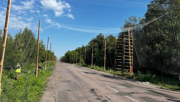 На Сумщині антидроновими сітками закрили понад 60 кілометрів доріг