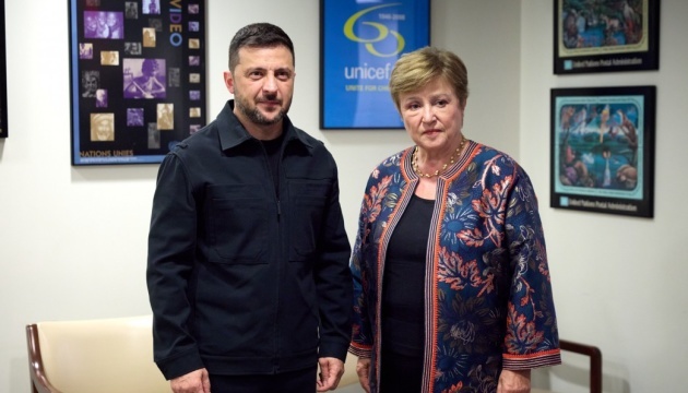 Volodymyr Zelensky et Kristalina Georgieva discutent des programmes pour soutenir la stabilité financière de l’Ukraine