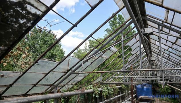 Унаслідок нічної атаки у Запоріжжі пошкоджені оранжереї та теплиці ботанічного саду