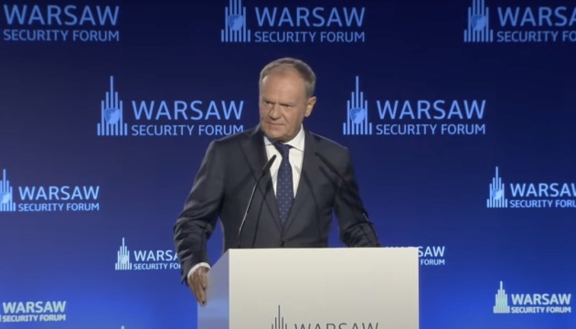 Tusk na Forum w Warszawie: Wojna na Ukrainie dotyczy wszystkich, to nasza wojna

