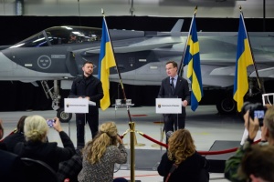 Ukrainian president, Saab leadership discuss joint drone production