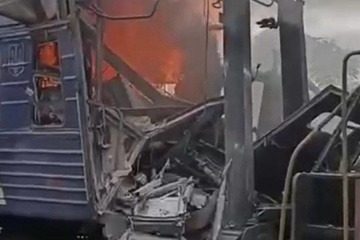 Un train touché, des dizaines de blessés à la gare de Chostka 