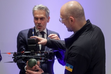 DM Shmyhal, Dutch PM Schoof visit Ukrainian drone production facility