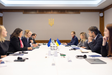 Zelenska, Kallas discuss safety of Ukrainian children