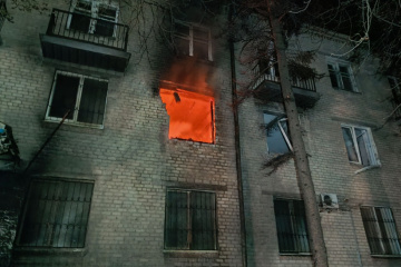У Запоріжжі рятувальники ліквідували пожежі, спричинені нічною атакою дронів
