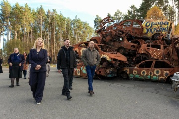 Chorwacka delegacja odwiedziła Moszczun, Buczę i Irpień w obwodzie kijowskim