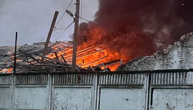 Russian drones hit grain storage facility in Chernihiv region