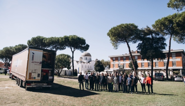 Релігійне товариство «Свята Софія» в Римі відправило 140 фуру допомоги в Україну