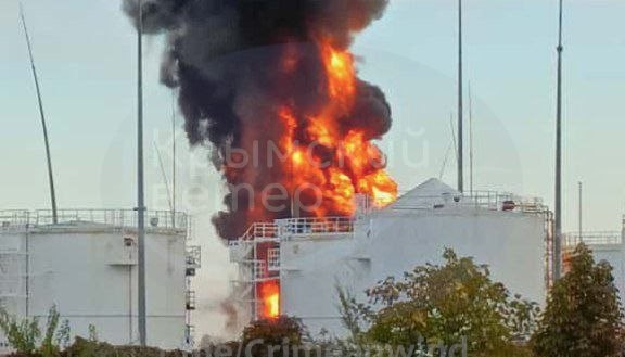 Two fires recorded at oil depot in Hvardiiske, Crimea