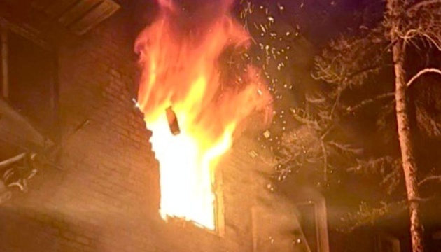 Educational facility catches fire in Zaporizhzhia following Russian strikes