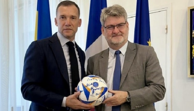 Президент УАФ Андрій Шевченко зустрівся із послом Франції в Україні