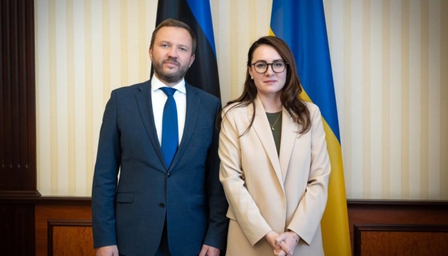 Swyrydenko erörtert Energieunterstützung für Ukraine mit estnischem Außenminister