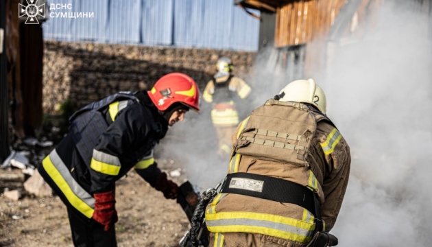 Росіяни вранці атакували дроном Суми, виникла пожежа