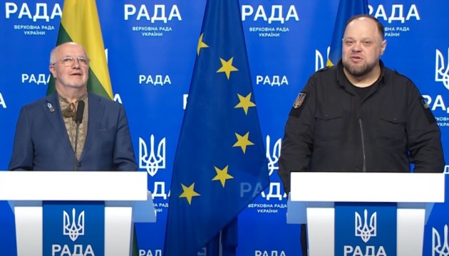 Стефанчук: Литва вкотре підтверджує незмінність підтримки України