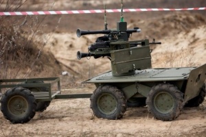 AFU use robotic complex to evacuate wounded soldier from enemy-controlled territory