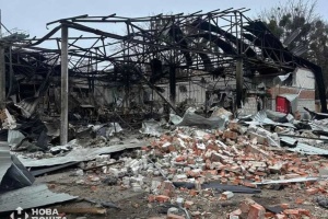 У Чугуєві дронами зруйноване відділення «Нової пошти»