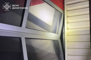 У Миколаївці на Донеччині пошкоджена будівля пожежно-рятувальної частини
