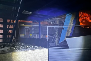 Railway depot with suburban trains damaged in Dnipro after night attack by Russian forces