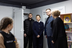 Перша леді відвідала ліцей на Київщині, в якому її Фундація відновила укриття